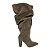 Bota Giulia Slouch Lohaz Taupe - Imagem 1