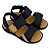 SANDALIA PAPETE DE VELCRO MENINO KLIN TIC TAC CASUAL PRETO - Imagem 2