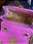 BOLSA LUIZA BARCELOS PEQUENA BARBICACHO CENTRAL PAETÊ ROSA - Imagem 2