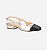 SCARPIN SLINGBACK COM SALTO BLOCO BAIXO METALIZADO DOURADO - Imagem 2