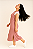 Vestido Canelado em malha cor rose - Imagem 3