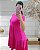 Vestido em malha viscolaycra cor de rosa - Imagem 2