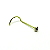 Nostril Gold 2mm Haste 0,8 Branco - Imagem 1