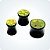 Alargador ACRÍLICO PLUG PRETO ESTRELA. (Unid.) - Imagem 3