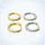 ARGOLA CLICK CRAVEJADA COM PEDRAS 8mm (Unid.) - Imagem 1