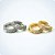 ARGOLA CLICK CRAVEJADA DUPLA COM PEDRAS (Unid.) - Imagem 1