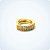 ARGOLA CLICK CRAVEJADA DUPLA COM PEDRAS (Unid.) - Imagem 2