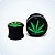ALARGADOR ACRÍLICO PLUG CANNABIS. (Unid.) - Imagem 1