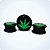 ALARGADOR ACRÍLICO Rosca Interna. CANNABIS. (Unid.) - Imagem 1