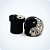 Alargador ACRÍLICO PLUG. YIN YANG STRASS. (Unid.) - Imagem 1