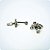 MINI BARBELL DECORADO COM STRASS E PINGENTE. (Unid.) - Imagem 3