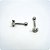 MINI BARBELL. decorado 4 pedras.  (Unid.) - Imagem 3