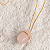 Colar Quartzo Rosa com Corrente Banhada a Ouro - Imagem 1