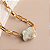 Colar Amazonita com Corrente Banhada a Ouro - Imagem 1