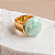 Anel Amazonita Banhado a Ouro - Imagem 1