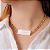 Colar Selenita com Corrente Banhada a Ouro - Imagem 1