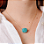 Colar Amazonita Curto com Corrente Banhada a Ouro - Imagem 1