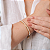 Bracelete Madre Perola Branco com Base Banhado a Ouro - Imagem 1
