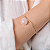 Bracelete Quartzo Rosa com Base Banhado a Ouro - Imagem 1