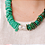 Colar Howlita verde  com Perola Barroca - Imagem 4