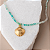 Colar Amazonita Encantada com Pingente de Concha: Harmonia do Mar - Imagem 2