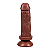 Pênis de Borracha Chocolate 13,5x3,5cm La Pimienta - Imagem 2