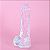 Dildos realistas se sentem Como Pele, 7.3 Inch Clear Dildo com Suction Cup for Hands-Free Play, Body-Safe Material e Adult Sex Toys for Women - Imagem 2
