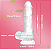 Dildos realistas se sentem Como Pele, 7.3 Inch Clear Dildo com Suction Cup for Hands-Free Play, Body-Safe Material e Adult Sex Toys for Women - Imagem 3