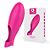S-HANDE VICKY - DEDEIRA VIBRADORA COM TEXTURA - COR ROSA - 10CM - Imagem 1