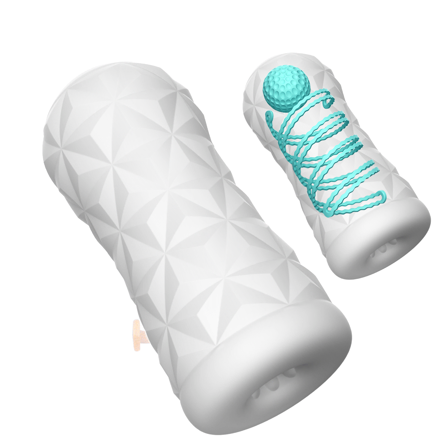 Masturbador Masculino em Forma de Lata com 1 Bola Interna - Pretty Love - Imagem 2