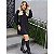 poncho feminino tamanho M cor preto - Imagem 1