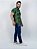 DUPLICADO - Camisa Slim Masculina Estampada Verde - Imagem 3