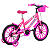 Bicicleta Aro 16 Com Cesta PP MTB Sweet Girl Rosa Chiclete - Mormaii - Imagem 4
