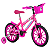Bicicleta Aro 16 Com Cesta PP MTB Sweet Girl Rosa Chiclete - Mormaii - Imagem 1