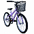 Bicicleta Aro 20 MTB Com Cesta C23 V-Brake Sweet Girl  Lilas - Mormaii - Imagem 1