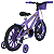 Bicicleta Aro 16 Com Cesta MTB Aço Carbono Sweet Girl Lilas - Mormaii - Imagem 2