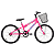 Bicicleta Aro 20 MTB Com Cesta C23 V-Brake Sweet Girl Rosa Chiclete - Mormaii - Imagem 2