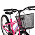 Bicicleta Aro 20 MTB Com Cesta C23 V-Brake Sweet Girl Rosa Chiclete - Mormaii - Imagem 4