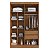 Guarda-Roupa Doripel Melbourne 4 Portas e 2 Gavetas 100% MDF – Off White/Nogueira - Imagem 2