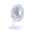Ventilador Mini Turbo 20cm Branco/Prata 127V Ventimais - Imagem 2