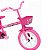 Bicicleta Infantil Track Arco Íris P Rosa Aro 12 com Cestinha e Rodinhas - Imagem 3