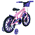 Bicicleta Free Action Aro 16 Kiss MTB Feminina 1V V-Brake Rosa Claro - Imagem 3