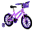 Bicicleta Free Action Aro 16 Kiss MTB Feminina 1V V-Brake Lilás - Imagem 2