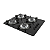 Cooktop Safe 4 Bocas Fogatti Preto Vidro 6mm Temperado GLP com Ferro Fundido Bivolt - Imagem 1