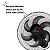 Ventilador de Parede Bivolt 50cm Preto Aço - Ventura - Imagem 3