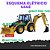 ESQUEMA ELÉTRICO RETROESCAVADEIRAS  420E 430E 432E 434E 442E 444E CAT - Imagem 1