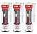 Kit 3 Selantes PU 40 400g Poliuretano Cinza - Imagem 1