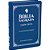 Bíblia Sagrada Letra Grande Com Harpa Cristã - Capa Em Couro Sintético, Azul? Almeida Revista E Corrigida (Arc) Com Letras Vermelhas - Imagem 1
