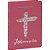 Bíblia Linha Ouro - Jesus, Letra Grande, Capa Pink, Índice Impresso, Beira Pintada Almeida Revista E Corrigida (Arc) - Imagem 1