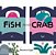 Fish And Crab-.. - Imagem 1